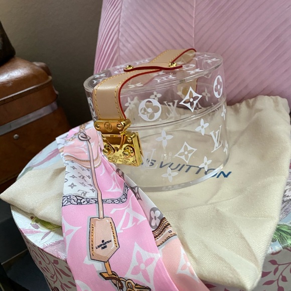 Tiny bitsy clear box clutch purse/hand bag - Picture 4 of 16